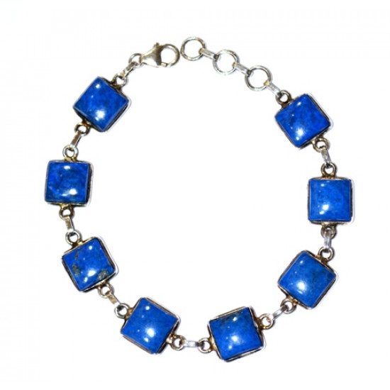 Sterling Silver Lapis Lazuli Bracelet