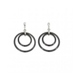 Ceramic earrings black 