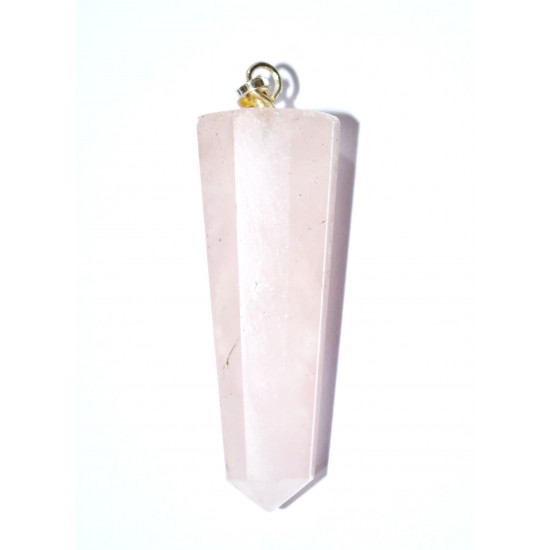 rose quartz point pendant