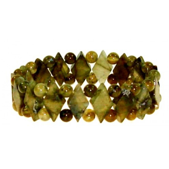 Diamond Shaped Labradorite Bracelet