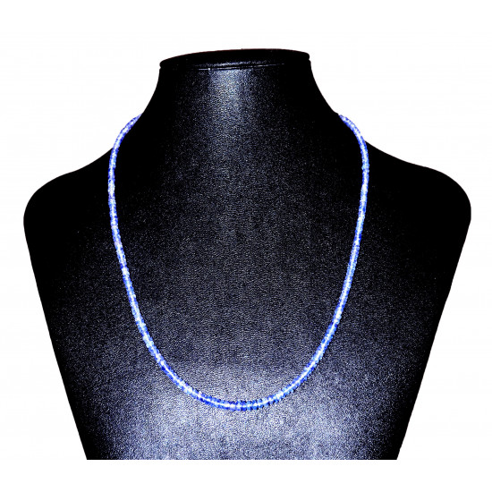 faceted tanzanite necklace