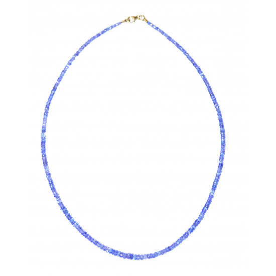 faceted tanzanite necklace