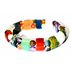 Mixed Mineral Tank Bracelet