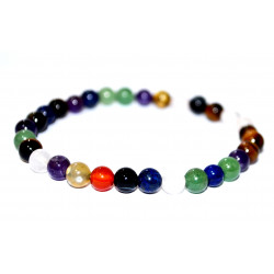 Mixed 7 Chakras Bracelet 6mm