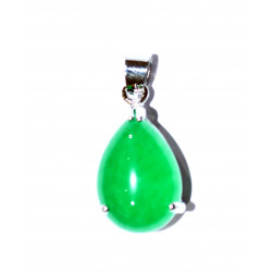 Sterling Silver jade pendant