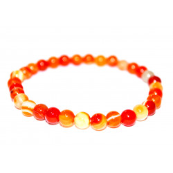 Orange Agate Bracelet 6mm