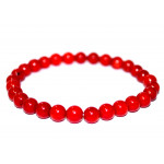 Red Coral Bracelet  6mm