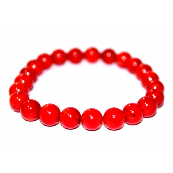 Red Coral Bracelet 10mm