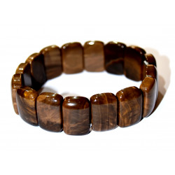 Rectangular Petrified Wood Bracelet