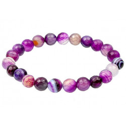 Purple Agate Bracelet 8mm faceted