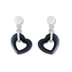 Ceramic earrings black 