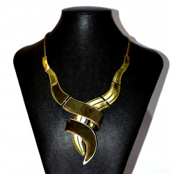 olive flame necklace