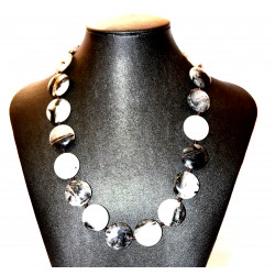 round tourmaline and quartz necklace