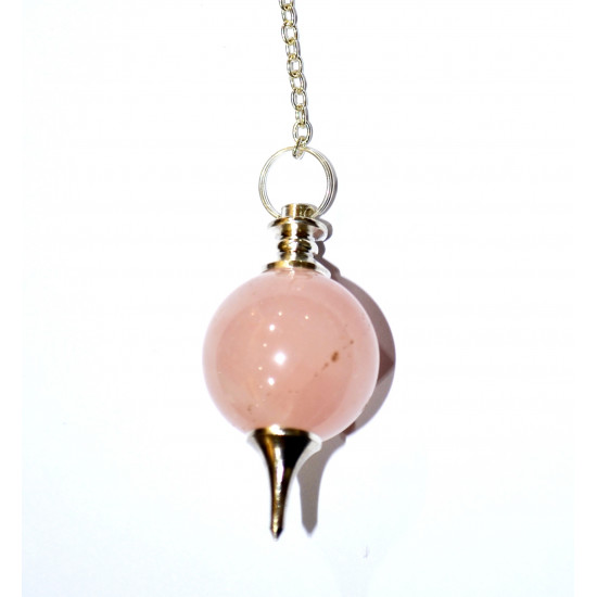 rose quartz drop pendulum (sephoroton)