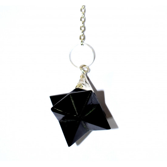 Black onyx merkaba pendulum