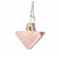 Rose quartz pendulum