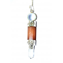 Quartz and carnelian Yi pendulum 