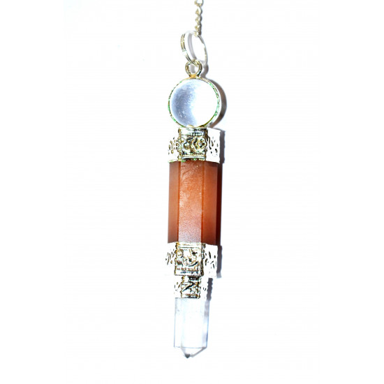 Quartz and carnelian Yi pendulum 