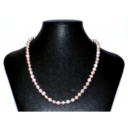 Pink pearl necklace