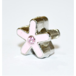 pink flower charm 