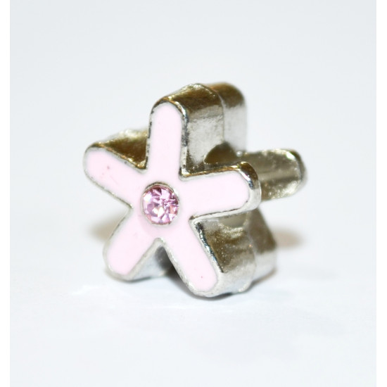 pink flower charm 