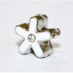 white flower charm