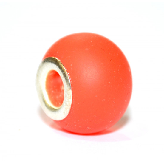 orange rubber bead