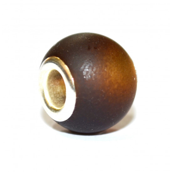 brown rubber bead