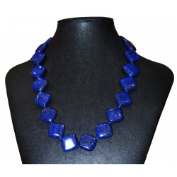 square lapis lazuli necklace