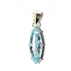Sterling Silver blue topaz pendant