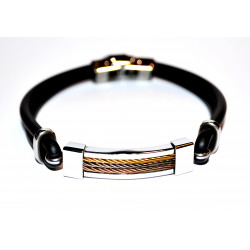 Lotus-style men's bracelet