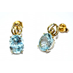 blue topaz earrings