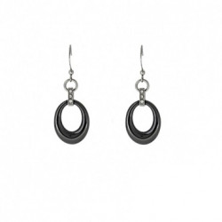 Ceramic earrings black 