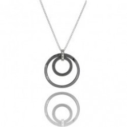 Black ceramic necklace cera14