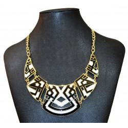 black and white iquito necklace