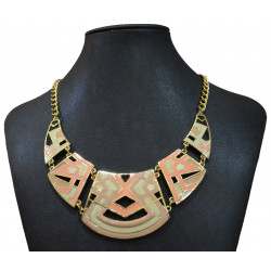 pink and white iquito necklace