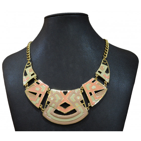 pink and white iquito necklace