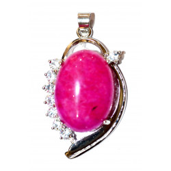 pink agate pendant