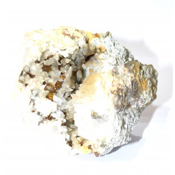 calcite and chalcopyrite