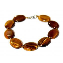 Oval Shaped Tiger Eye Bracelet