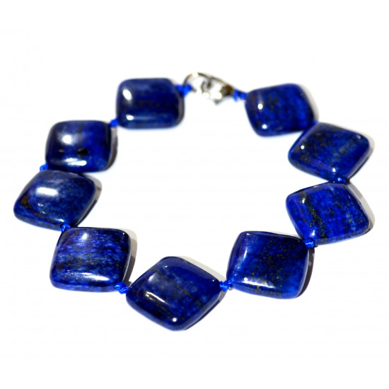 Lapis Lazuli Bracelet Diamond Shaped 