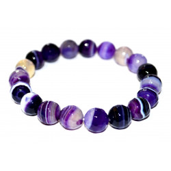 Purple Agate Bracelet 10mm faceted