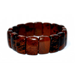 Rectangular Mahogany Obsidian Bracelet