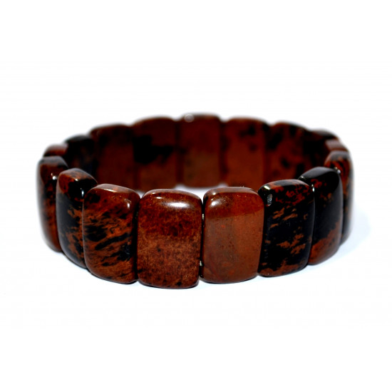 Rectangular Mahogany Obsidian Bracelet