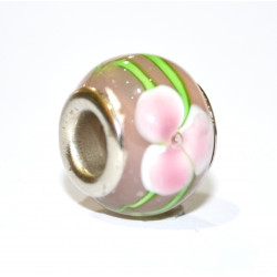 pink flower bead