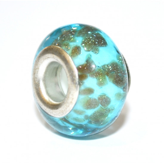 blue glass bead