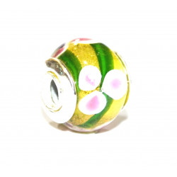 yellow flower bead