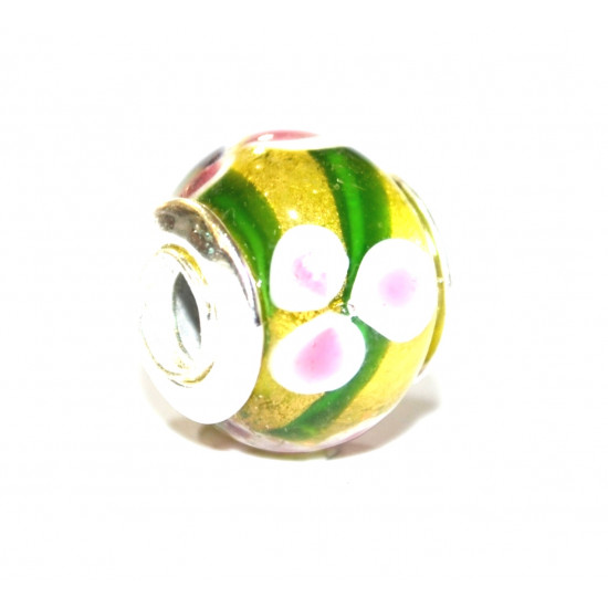 yellow flower bead