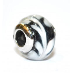 black and white bead