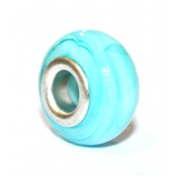 light blue ceramic bead